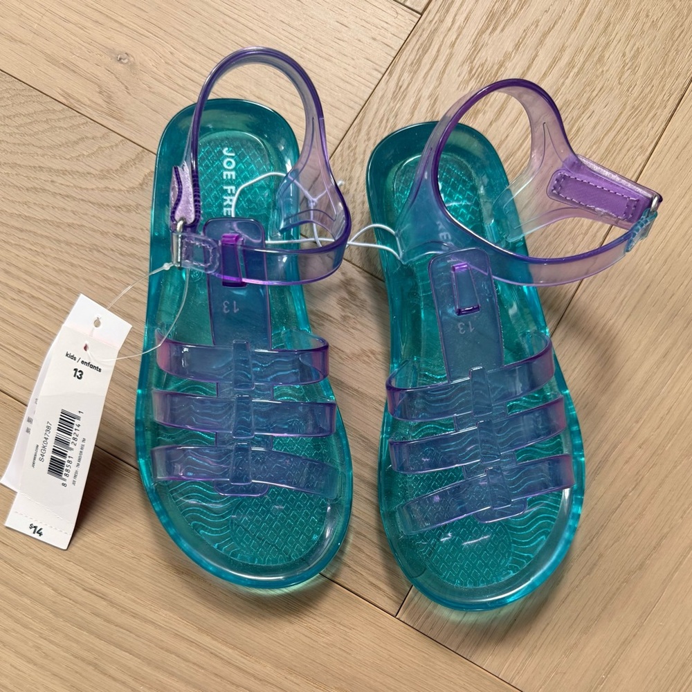 Joe Fresh Aqua and Violet Sandals